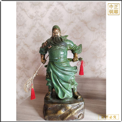 純銅武財神關(guān)公擺件